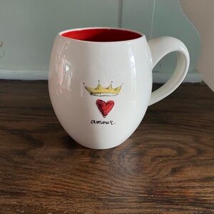 Magenta Rae Dunn Amour Mug Crown Heart Love Valentine